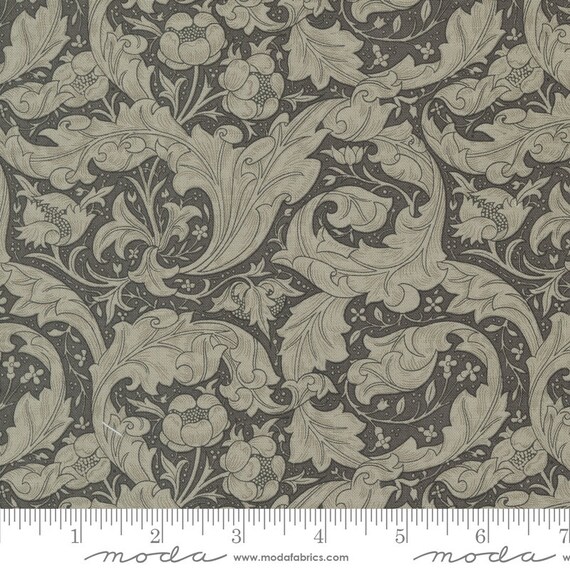 Ebony Suite 838616 - William Morris by Barbara Brackman - 1/2 yard
