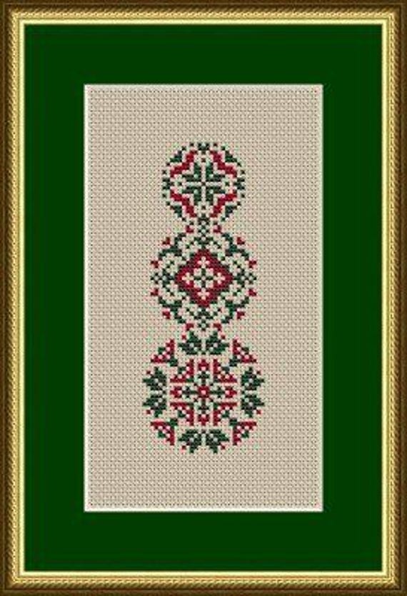Christmas Snowman - Happiness is Heart Made - Cross Stitch Pattern