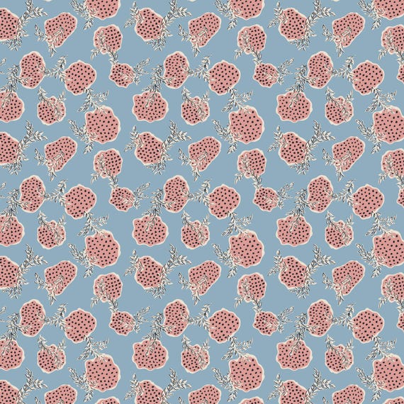Guinevere by Emma Newman - Ade Blue DV7146 - 1/2 yard