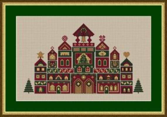 Christmas Celebration - Happiness is Heart Made - Cross Stitch Pattern