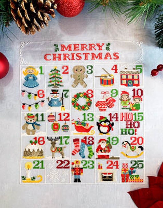 Christmas Calendar - Tiny Modernist - Cross Stitch Chart