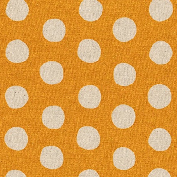 Canvas Natural Dots by Sevenberry Gold 88187D110 - 1/2 yard