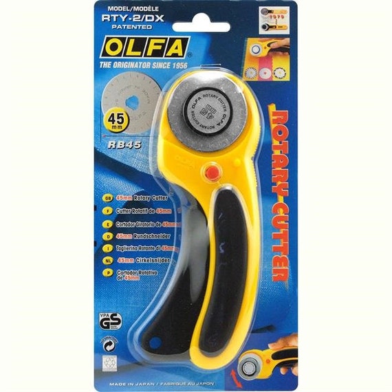 OLFA Rotary Cutter, 45mm Rty-dx Ergonomic Design 