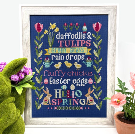 Hello Spring Part 3 - Tiny Modernist - Cross Stitch Chart