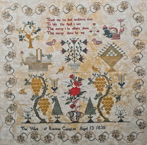 Lavenia Compton 1838 - Mojo Stitches - Cross Stitch Chart