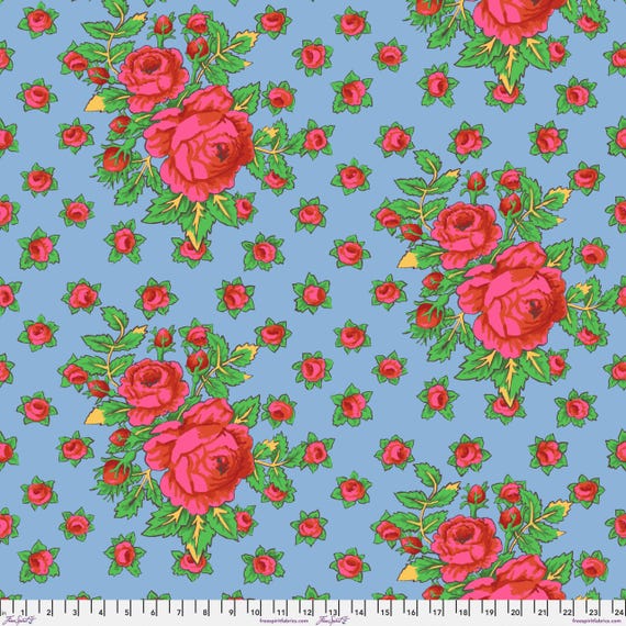 Kaffe Fassett Collective Feb 26 PWGP212.SKY Rosie - 1/2 yard