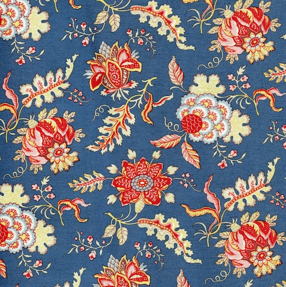 Dutch Heritage Pomegranate 1022 - Royal - 1/2 yard