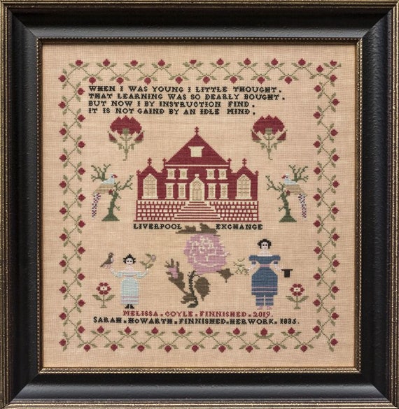 Sarah Howarth 1835 - Hands Across the Sea Samplers - Chart only