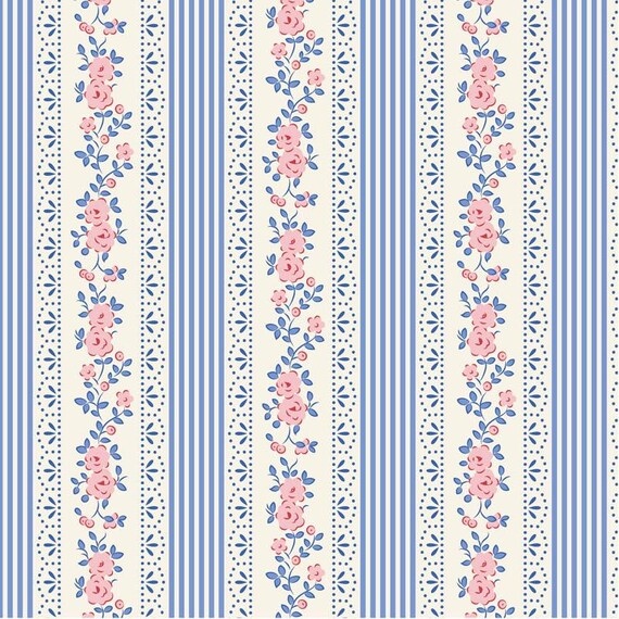 TILDA Something Blue Co-ordinates - Claramay Blue 110164 - Fat Quarter