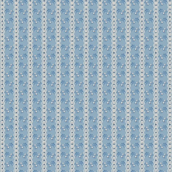 Guinevere by Emma Newman - Ettare Blue DV7140 - 1/2 yard