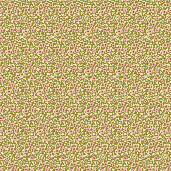 TILDA Brie - Green 130121 - Fat Quarter