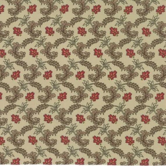 Bon Voyage - Trellis Oyster 1/2yd - 1/2 yard