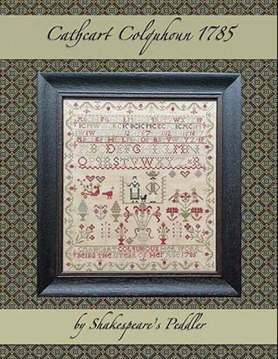 Cathcart Colquhoun 1785 - Shakespeare's Peddler - Chart only