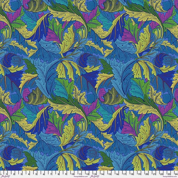 Kaffe x Morris & Co. PWKW006 Cobalt - 1/2 yard