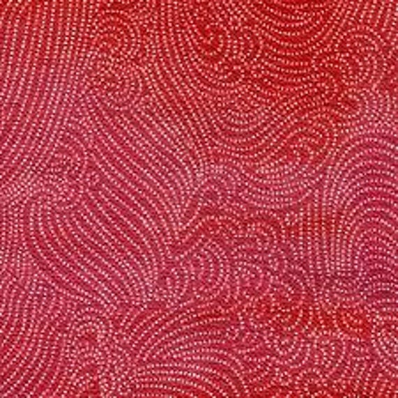 Japanese Canvas by Sevenberry Red 88333Z2-2 - 1/2 yard