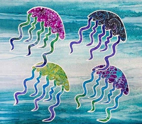 Jellyfish and Fish by Batik Australia - Quilt Pattern