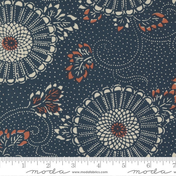 Indigo Blooming by Debbie Maddy 4809016 -  1/2 yard