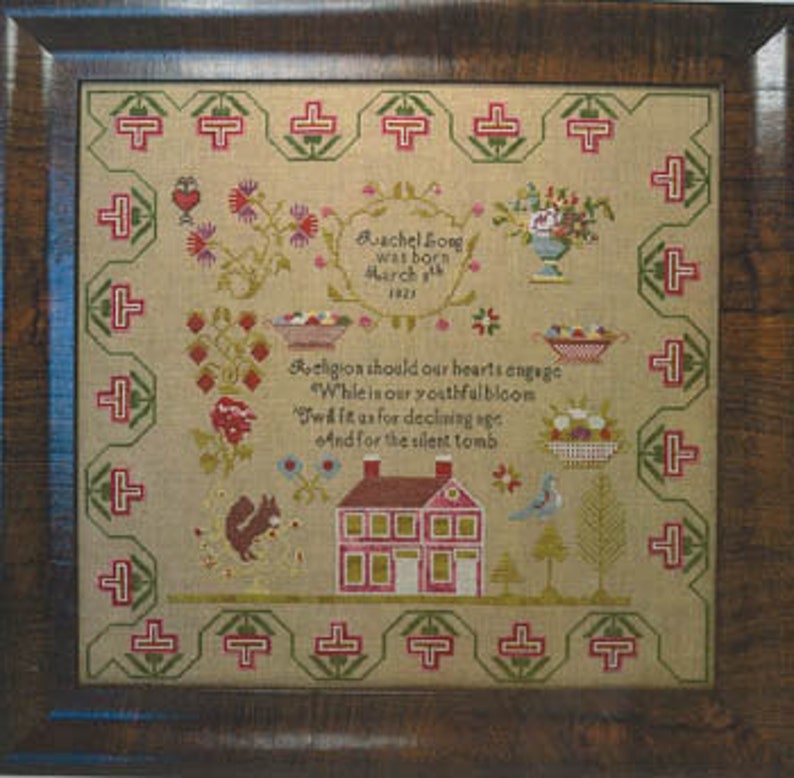 Rachel Long b.1821 NeedleMade Designs Cross Stitch Chart