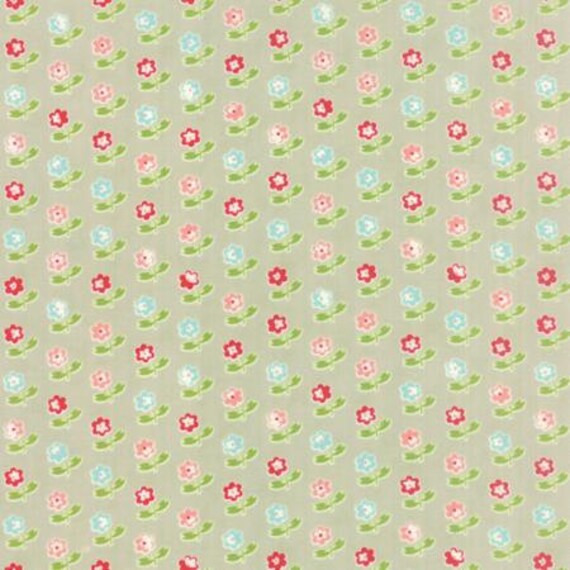 Vintage Picnic Floral Rosie Gray