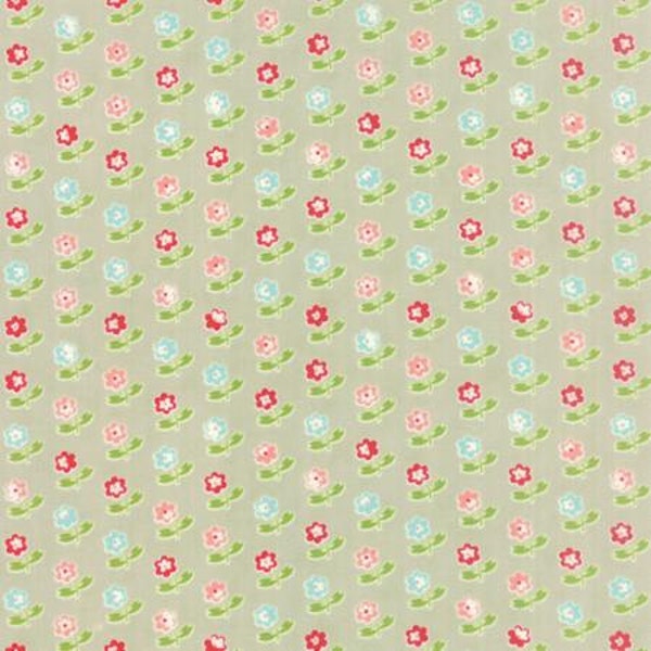 Vintage Picnic Floral Rosie Gray