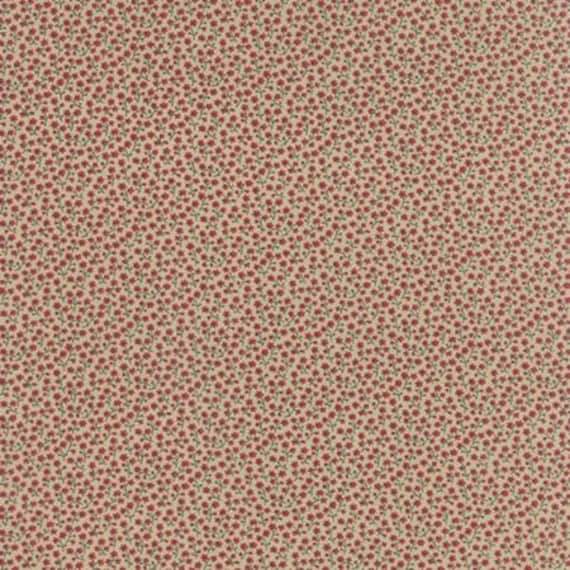 Bon Voyage - Petite Fleur Rouge 1/2yd - 1/2 yard