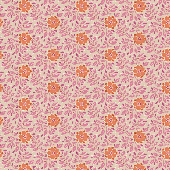 TILDA Windy Days - Wendy Pink 100354 - Fat Quarter
