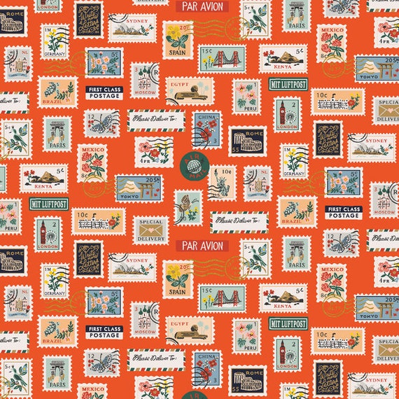 Bon Voyage RP802-RE1M - Rifle Paper Co - 1/2 yard