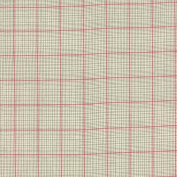 Petite Woven Silky Cotton Plaid Roche Rouge - 1/2 yard