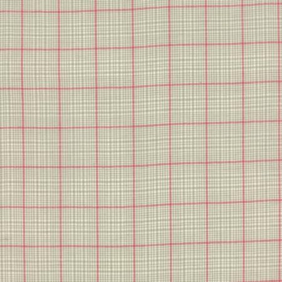 Petite Woven Silky Cotton Plaid Roche Rouge - 1/2 yard