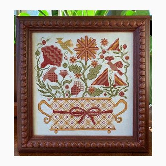 Blooming Basket - Carriage House Samplings - Cross Stitch Chart