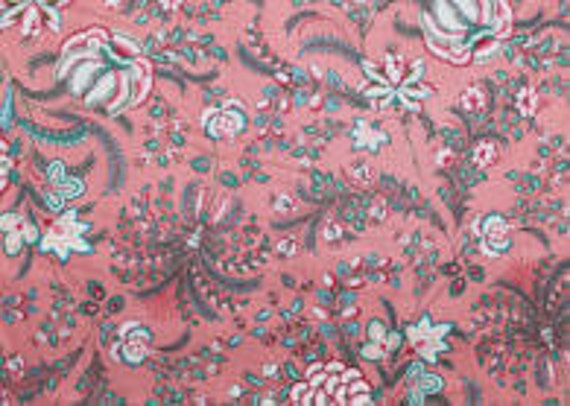 Dutch Heritage Indian Rhapsody 2034 - Coral Pink - 1/2 yard