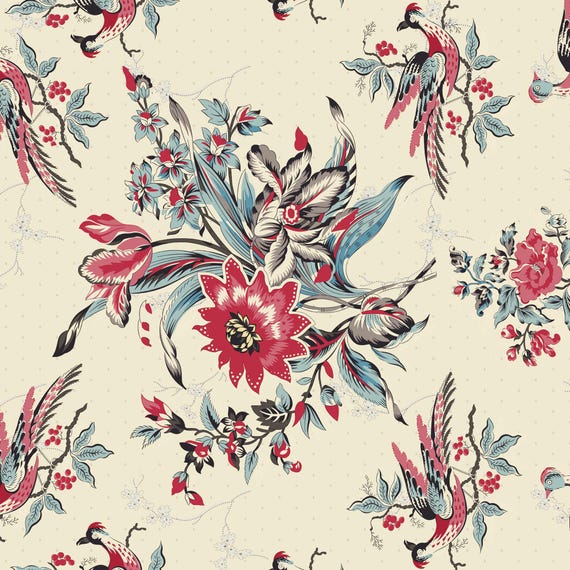 Peasholme Green by Judy Newman and Margaret Mew - Ayla Allover DV7101 - 1/2 yard