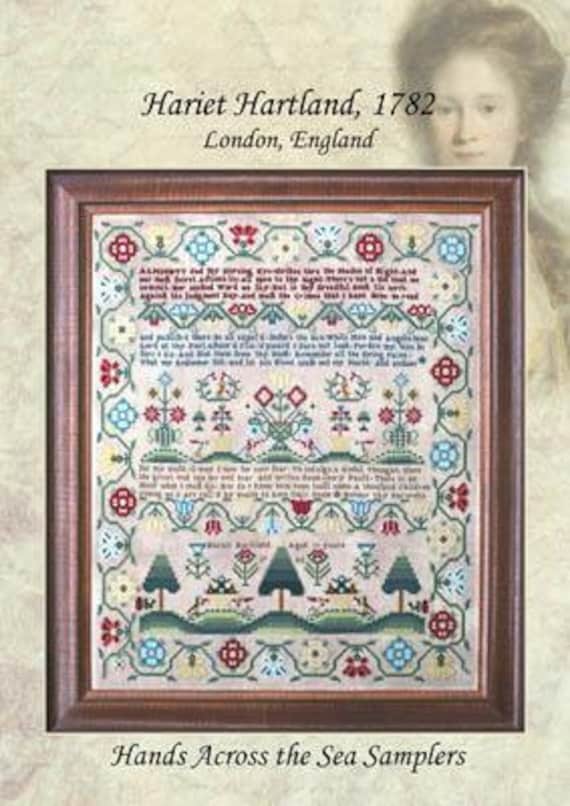 Hariet Hartland 1782 - Hands Across the Sea Samplers - Cross Stitch Chart