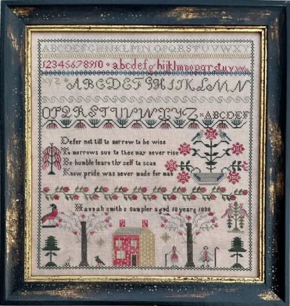 Hannah Smith 1838 - Needle Workpress - Cross Stitch Chart