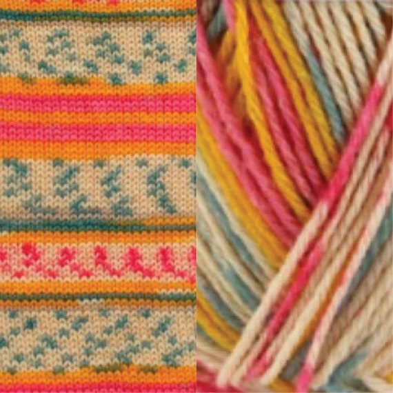 FIddlesticks Harlequin Sock Yarn - 32-04 Orange
