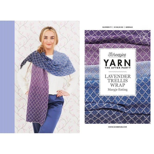 Scheepjes YARN The After Party Booklet No.71 - Lavender Trellis Wrap