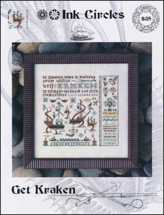 Get Kraken - Ink Circles - Cross stitch chart