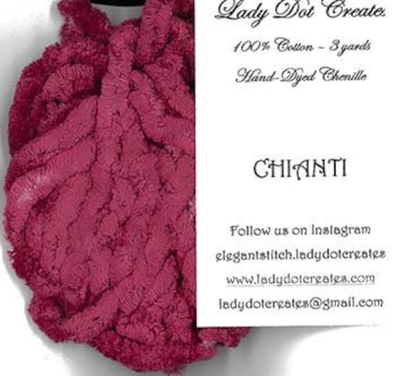 Chenille Trim by Lady Dot Creates - Chianti - 3 yds