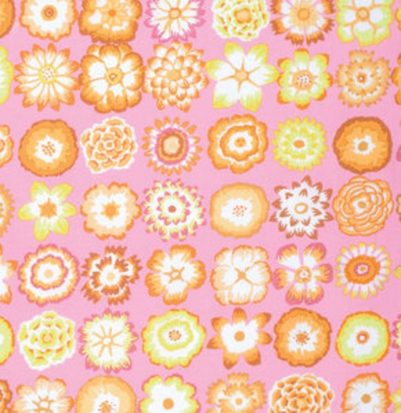 Kaffe Fassett Collective Button Flowers Pink 152 - 1/2 yard