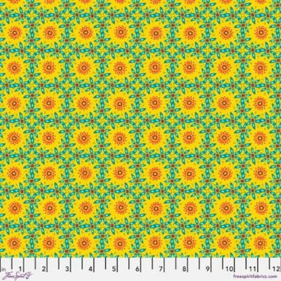 Tropicalism by Odile Bailloeul PWOB081 Yellow - 1/2 yard