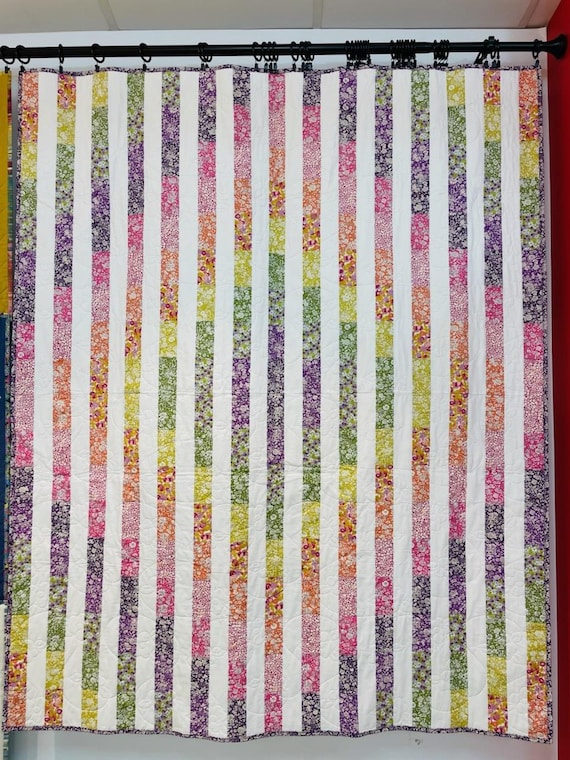 Pastel Iris Quilt Kit - Liberty Lasenby Cotton Fabrics and Penelope Handmade Pattern