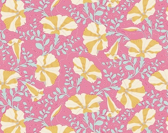 TILDA Gardenlife - Striped Petunia Pink 100305 - Fat Quarter