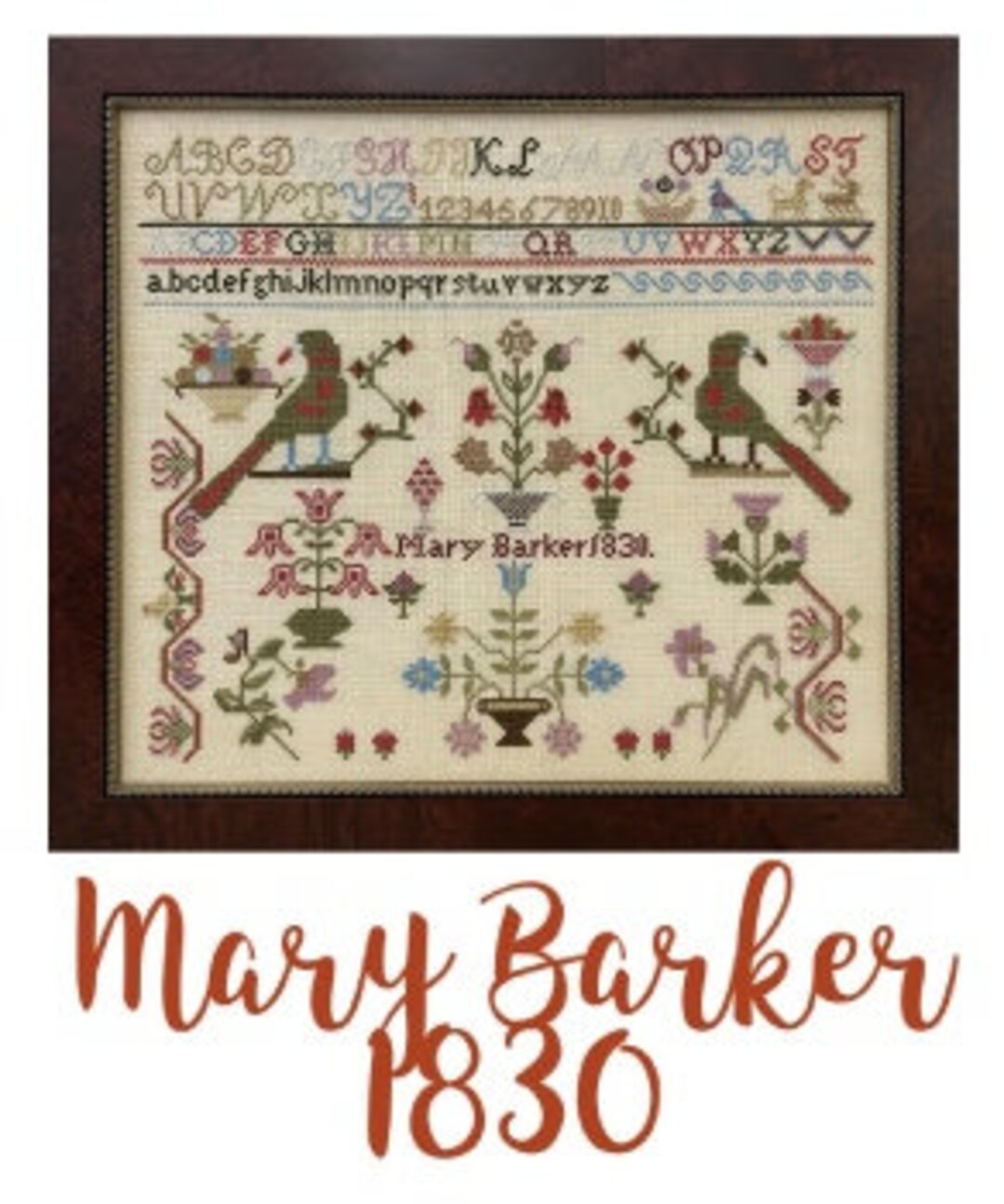 Miss Mary Barker - Just Stitching Along - Cross Stitch Chart - Etsy
