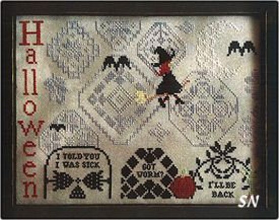 Quaker Halloween - AuryTM - Cross stitch chart