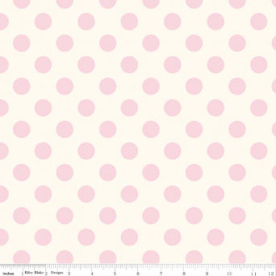 Medium Dot Baby Pink on Cream C620-75 - Riley Blake