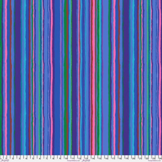 Kaffe Fassett Collective Feb 26 PWGP209.BLUE Echo Stripe - 1/2 yard