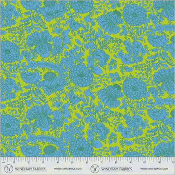 Sweet Talk 549111 Turquoise - Jennifer Paganelli - 1/2 yd