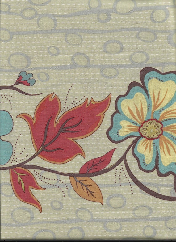 A Wandering Mind - Flowering Vine - Grey - 1 yd