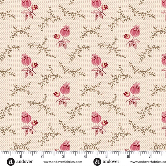 Fernshaw by Max and Louise A1028E - 1/2 yard