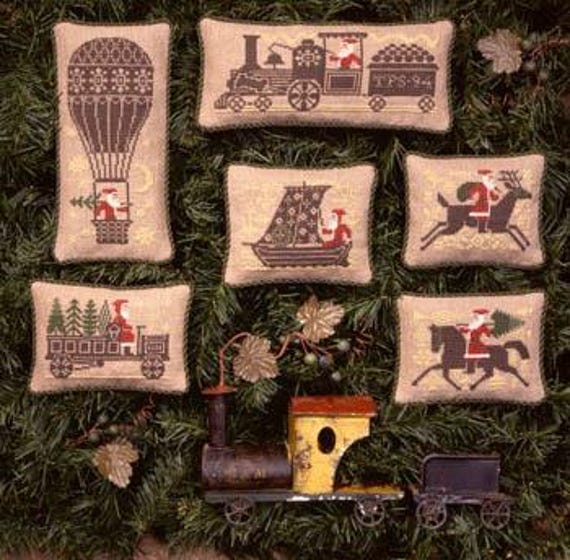 Santa Rides - Prairie Schooler - Cross Stitch Chart